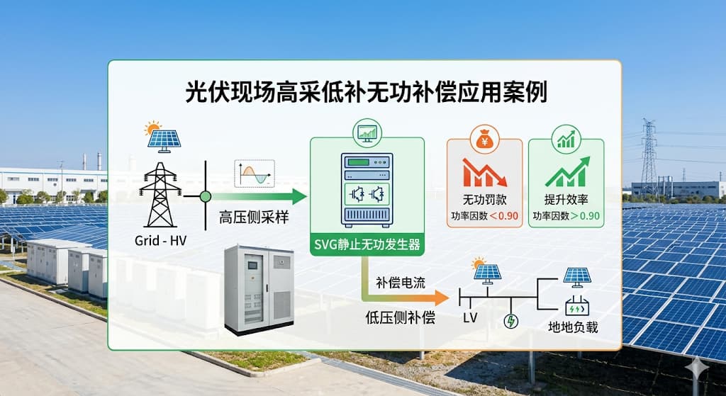 光伏发电现场“高采低补”无功补偿应用案例